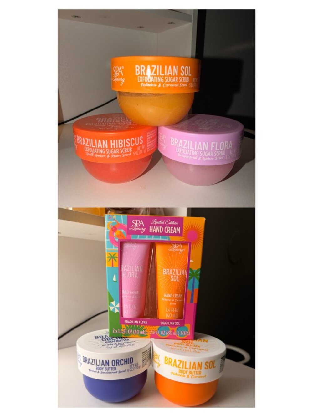 Spa Luxury lotion and sugar scrub bundle